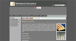 Desktop Screenshot of mahalaxmiextrusions.com